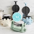 thumbnail image 5 of Martha Stewart Rotating Waffle Maker, 180° Flip, Ceramic Nonstick, Indigo Blue, 5 of 5