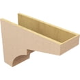 thumbnail image 5 of 9"W x 27"D x 18"H Classic Monterey Rough Cedar Woodgrain TimberThane Corbel, Primed Tan, 5 of 6
