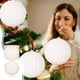 thumbnail image 1 of Adornos de calabaza para árbol de Navidad, bolas de flocado, colgantes, accesorios navideños, regalos de Navidad, paquete de 2 unidades de 20 cm, 1 of 5