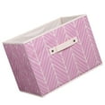 thumbnail image 2 of CNKOO Storage Box Foldable Printed Drawer Case Organizer Non-woven Square Container Cloth Basket with Lid  Green, 2 of 8