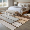 thumbnail image 4 of Brown Grey Vintage Area Rugs 5'x7', Washable Small Throw Rugs for Laundry Room Playroom, Retro Farmhouse Elegant Pastoral Indoor Outdoor Rug Non-Slip Low Pile Carpet Runner Reversible Floor Mats, 4 of 8