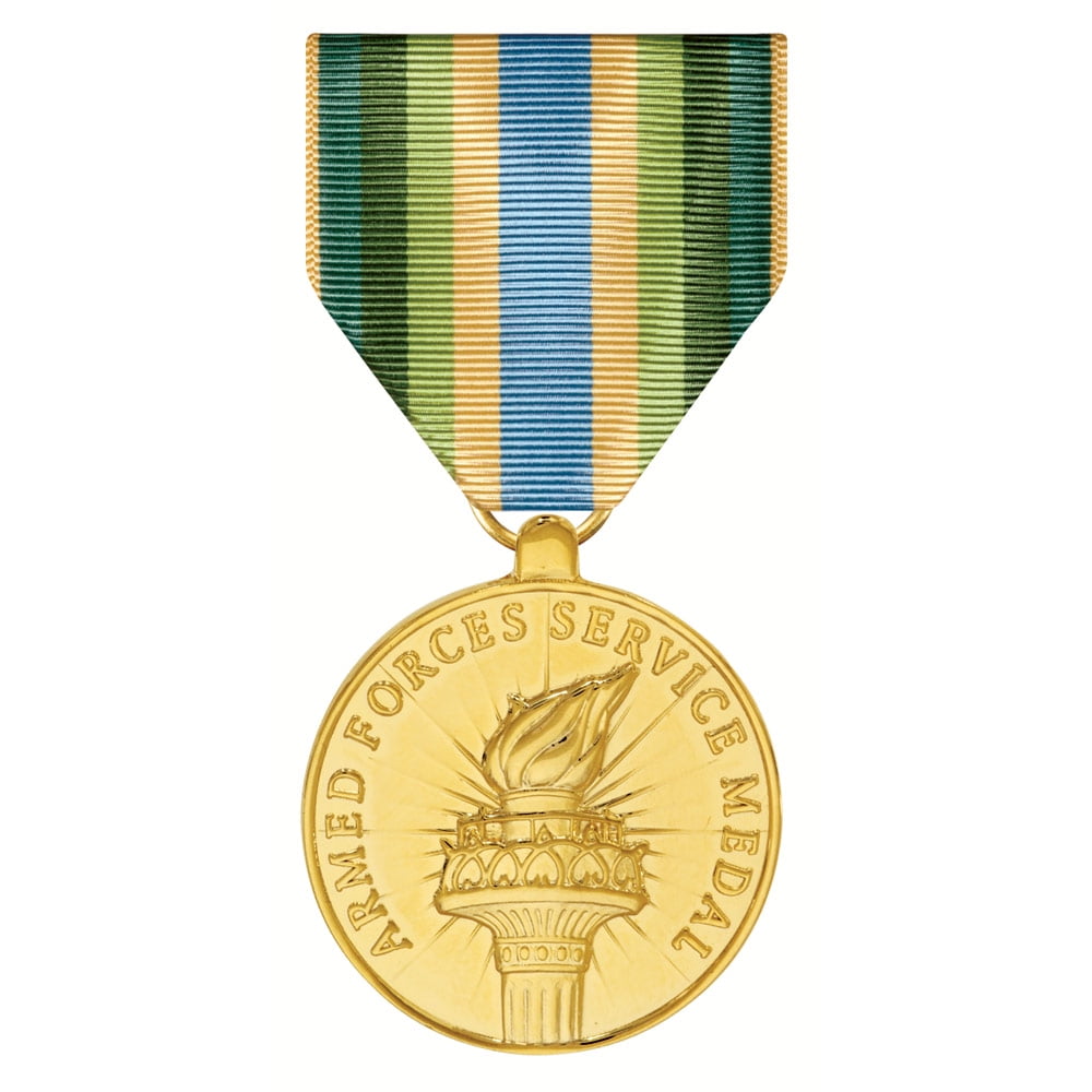 Armed Forces Service (AFSM) Medal Anodized Full Size