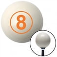 thumbnail image 1 of American Shifter  Orange Ball No.8 Ivory Shift Knob with M16 x 1.5 Insert Shifter Auto Manual Custom, 1 of 1