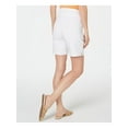 thumbnail image 2 of INC Womens White Stretch Pocketed Shorts 10, 2 of 2