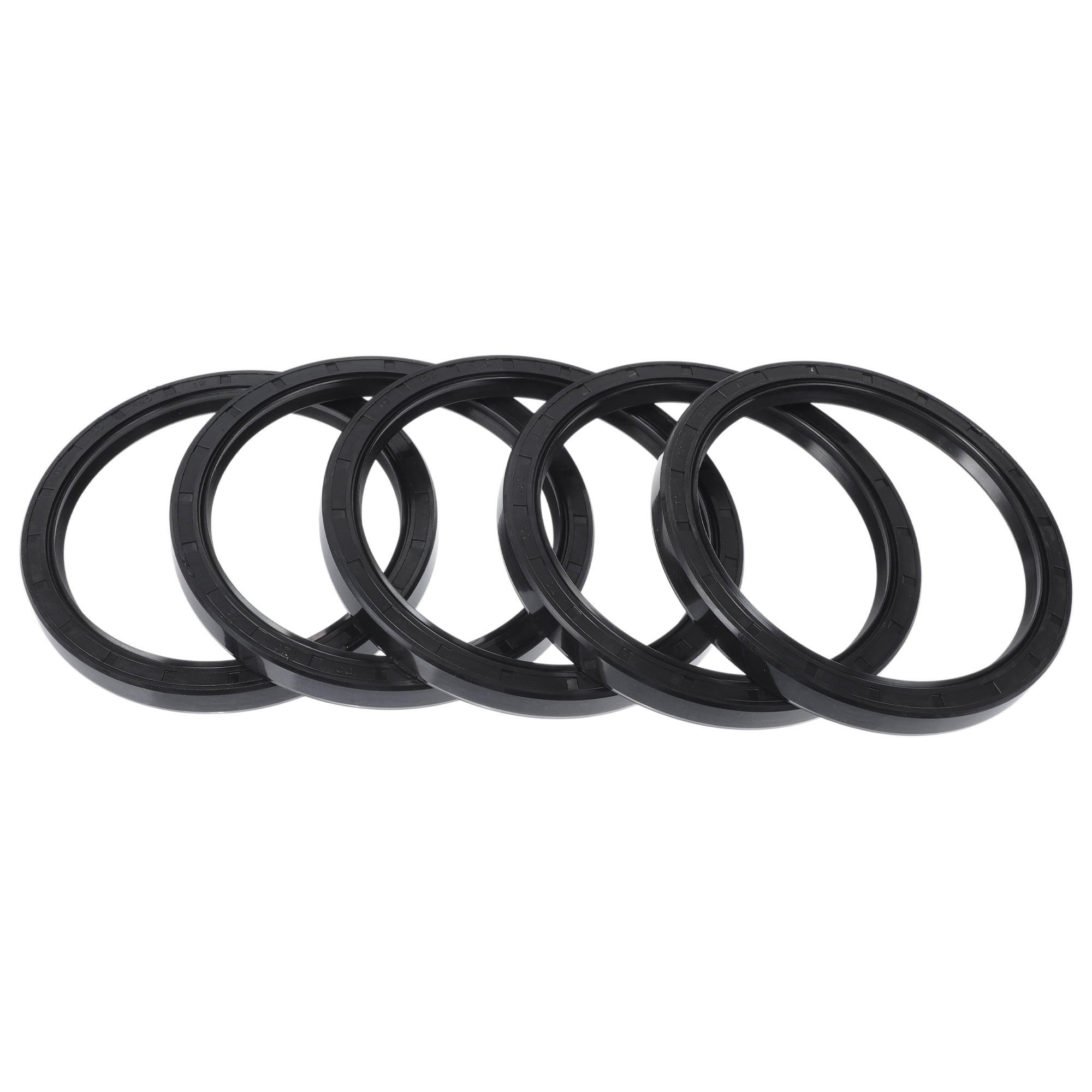 Sello De Aceite TC De Doble Labio - 20x30x7 Mm, Con Resorte De Acero, Para Ejes Rotativos, Negro