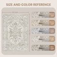 thumbnail image 5 of Roxstand 2'x3' Washable Entryway Rug, Vintage Non Slip Stain Resistant Small Accent Throw Kitchen Rugs, Beige, 5 of 10