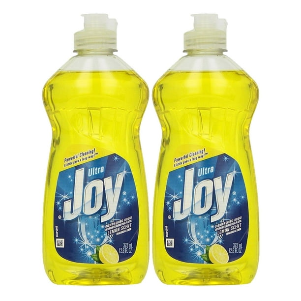 Joy Lemon Scent Ultra Dishwashing Liquid, 12.6 oz, 2 Pack