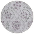 thumbnail image 2 of Addison Rugs Chantille Indoor/Outdoor Traditional Floral Lavender Washable Round Rug, 8' x 8', 2 of 6