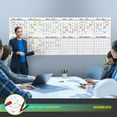 thumbnail image 3 of Extra Large 100"x36" White Board Calendar Dry Erase Calendar for Wall 12 Month Planner Big Dry Erase Wall Calendar  Monthly Large Wall Calendar Includes 6 Markers Eraser Push Pins & Mounting Tape, 3 of 9