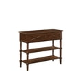 thumbnail image 4 of Pemberly Row Farmhouse 2 Drawer Console Table Espresso Wood Finish, 4 of 6