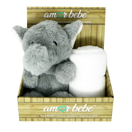 UPC: 0620281095580 | Boys and Girls Plush Gray Elephant With Blanket