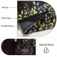 thumbnail image 6 of 5'x8' Area Rugs, Watercolor Leaf Indoor Outdoor Area Rug for Living Room Bedroom, Pastoral Summer Botanical Wooden Brown Washable Bathroom Rugs Kitchen Floor Carpet Mats Home Decor Aesthetic, 6 of 8