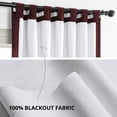 thumbnail image 6 of Half Price Drapes Signature Burgundy Extra Wide Velvet Blackout Curtains (1 Panel), 100W X 108L, 6 of 11