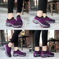 thumbnail image 2 of Walking Shoes for Women Sock Sneakers Air Cushion Athletic Shoes, 2 of 5