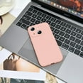 thumbnail image 5 of Silicone Case for iPhone 15 Plus 6.7 Inches, Fine Hole Scratch Proof, Shock Proof Fingerprint All-Round Protection Mobile Phone Case(Pink), 5 of 14