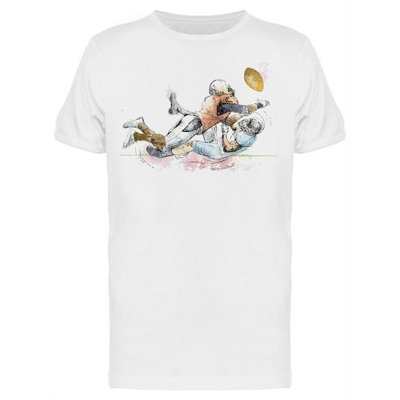 Football Players Sketch T-Shirt Men -Image by Shutterstock, Male Medium