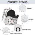 thumbnail image 4 of Cartoon Pug Dog Backpack for School,Cute School Bag,Schoolbag with Adjustable Shoulder Straps & Padded Back,15"x11.42"x5.5", 4 of 6