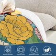 thumbnail image 4 of Yayeee Throw Blanket for Couch Soft Warm 50" x 60" Sofa Chair Bed Decoration, Floral Pattern, 4 of 7