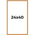 thumbnail image 2 of 24x40 Honey Brown Real Wood Picture Frame Width 0.75 inches | Interior Frame Depth 0.5 inches |, 2 of 8