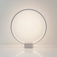 thumbnail image 4 of Brightech Circle LED Nightstand Lamp with USB Port – Compact Bed Stand Lamp for Bedroom, Living Room - Modern Asian Table & Desk Lamp on Side & End Tables - Titanium Sliver, 4 of 9