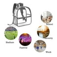 thumbnail image 4 of COFEST Transparent Backpack Clear Backpack With Visible Student Backpack Function,Outdoor Backpack,Multi PVC Storage Bag Gray, 4 of 5