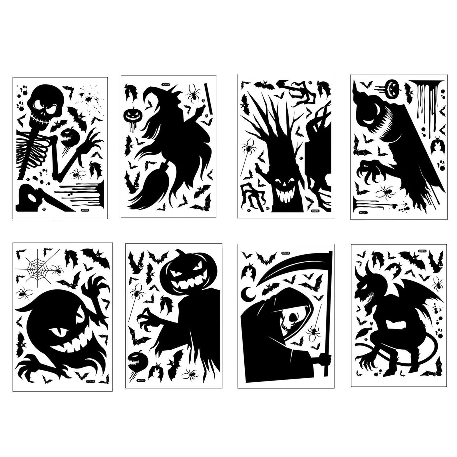 Halloween Window ClingsHalloween Decorations Silhouette PVC Window