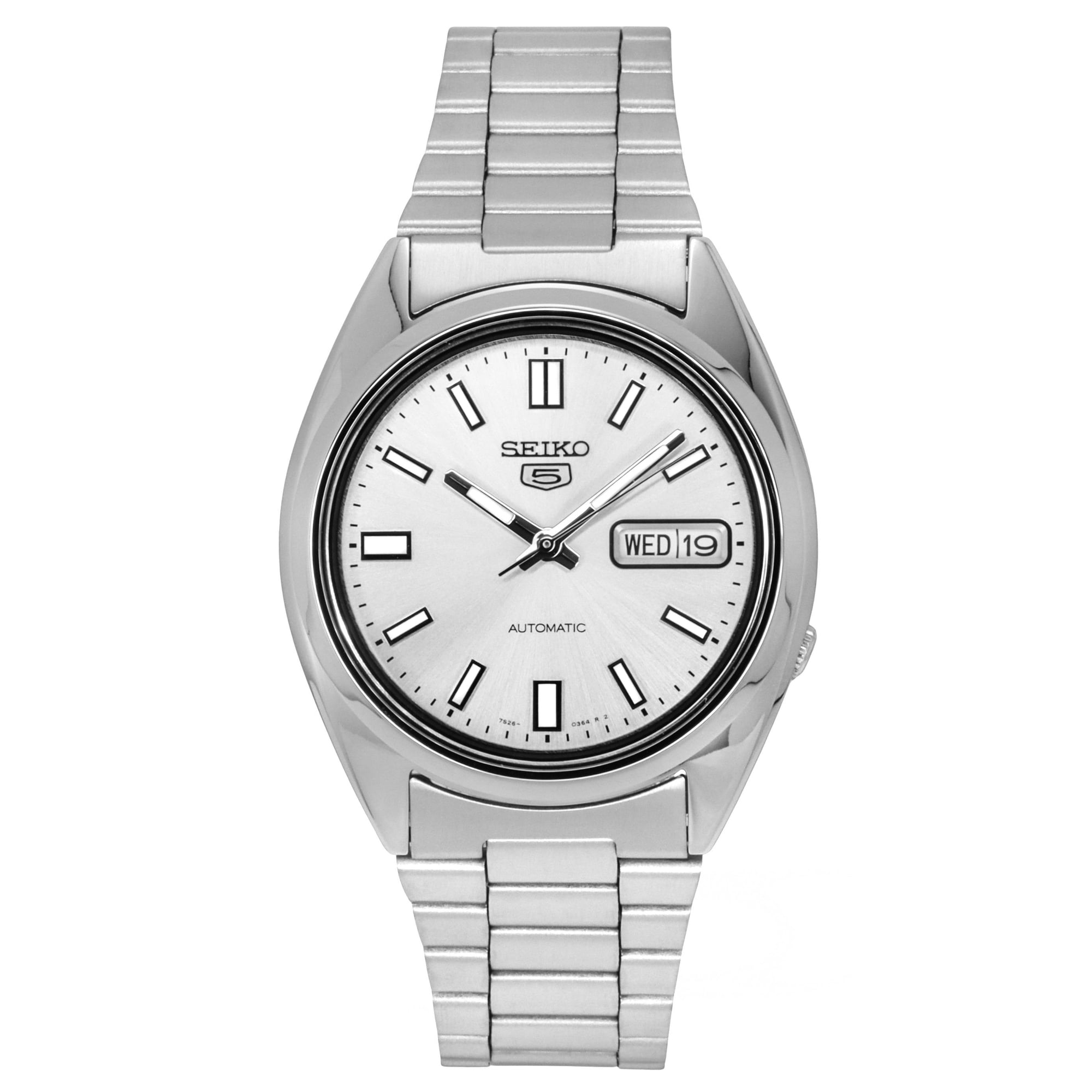 Seiko Series 5 Automatic Silver Dial Men's Watch SNXS73K1