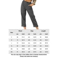 thumbnail image 2 of Pantalones Casuales Pantalones casuales de mujer Pantalones de verano de algodón transpirable Pantalones (gris oscuro XXXL) Cgtredaw para Mujer Gris oscuro T L, 2 of 7