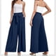 thumbnail image 4 of WILLBEST Pantalones Casuales para Mujer, Color Liso, Cintura Alta, Palazzo, Holgados, con Lazo y Bolsillos, Largos, para Uso Diario. Extra Chica, 4 of 4