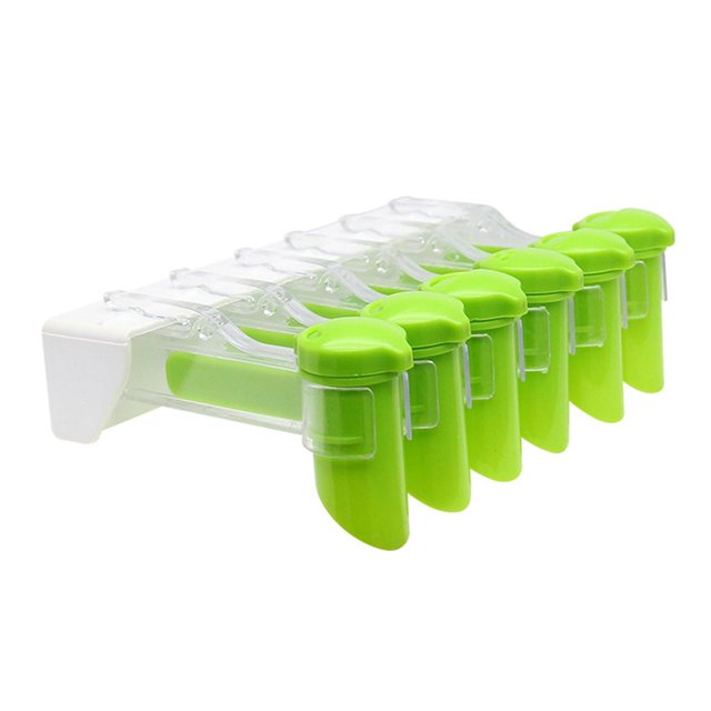 Soporte para bolsa de especias Macarena montado en la pared organizador de estantes de especias 6 Agujeros Verde Claro