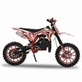 thumbnail image 2 of Seipouy Upgraded 49cc Kids Dirt Bike 2-Stroke - Mini Motorcycle, Gas Dirt Bikes with Front Rear Disc Brakes Speeds up to 25 MPH, Off-Road Tires, Shock Absorption, Dirtbikes for Kids, 2 of 10