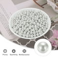 thumbnail image 3 of Uxcell 500Pcs Faux Pearl for Crafting, 10mm No Hole ABS Round Pearls Beads for Cosmetic Boxes, DIY, White, 3 of 5