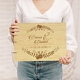 thumbnail image 2 of Darling Souvenir Personalized Engraved Laser Cut Wedding Guest Book Wooden Cover Sign-in Book Registry Guestbook Scrapbook-NB, 2 of 7
