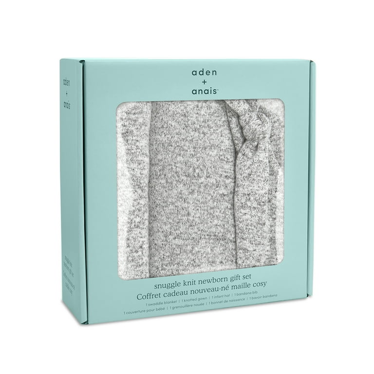 Aden + Anais Snuggle Knit Newborn Gift Set Heather Grey, Gray Aden + Anais Snuggle Knit Newborn Gift Set Heather Grey, Gray