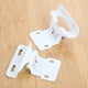 thumbnail image 5 of 2 unids acero auto cierre cocina gabinete de la cocina bisagras superposición muebles alacena puerta bisagra muebles hardware blanco w / tornillos, 5 of 6