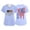 #01 Light Blue, variant on Women 250th Anniversary Scrub Tops American Flag Print 1776-2026 Short Sleeve Nursing Uniforms V Neck Moisture Wicking Classic Fit Breathable Shirts with Pockets, #01 Deep Red, M