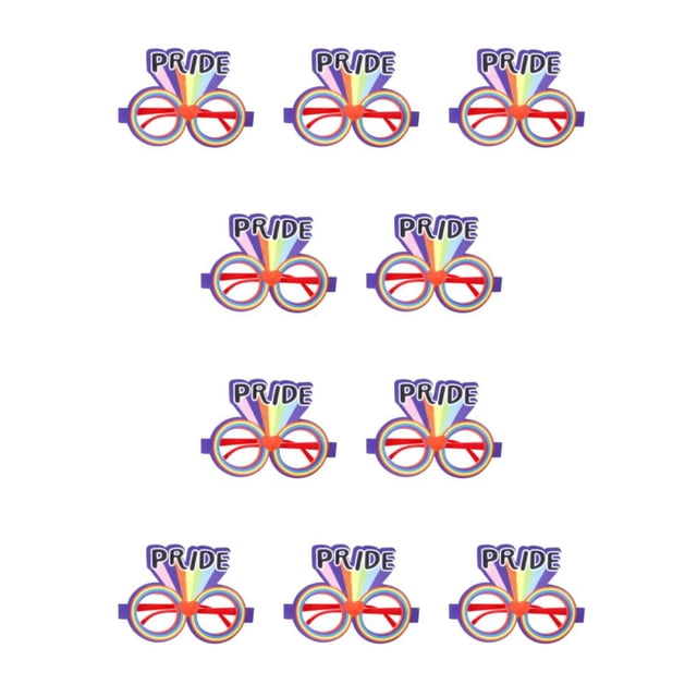 Minnieouse Gafas de fiesta temáticas, accesorios divertidos para fotos, decoración, amor, orgullo, fotografía, gafas, carnaval, gafas tipo de orgullo 10piezas