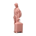 thumbnail image 1 of Figura de niña a escala 1:64, figura realista de resina que simula una maleta. Sin pintar, 1 of 9