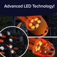 thumbnail image 2 of Star Shower Show LED Projector, AS SEEN ON TV, Showcase Your Home with Full-Color Holiday, Use 2 or More for Spectacular Results, Hassle-Free, Includes 6 Halloween Slides, 7 in, Orange, 2 of 12