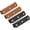 Black/Light Brown, variant on 4Pcs Handbag Handle Cover, PU Leather Luggage Wraps, Grip Protector for Purse Tote Bag Suitcase, Light Brown/Light Gray