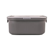 Mainstays Food Storage Bento Container, Rectangle, Gray, 42oz Capacity, A Practical Choice for School Lunches and Activities