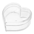 thumbnail image 1 of 1pc Portable Jewelry Case Heart-shaped Jewelry Container Acrylic Storage Box, 1 of 8