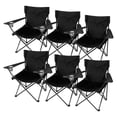 thumbnail image 1 of Kit 6 sillas plegables negra Jardimex Camping Playa, 1 of 3