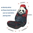 thumbnail image 3 of Balery Red Black Eastern Panda Warrior Funda de Asiento para Auto con Diseño - Cubierta Frontal Suave y Transpirable con Protector Antideslizante- 1 Unidad, 3 of 5