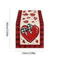 thumbnail image 3 of EUDIDV Romantic Presents Valentine's Day Table Runner Super Soft Tablecloth For Catering Wedding Kitchen Party Holiday Picnic Home Decor 13x72 Inch Long Romantic Heart Art Texture Valentine's Decor, 3 of 6