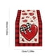 thumbnail image 3 of Camino de mesa de lino para la decoración de la mesa del comedor | Mantel de lino suave para la cocina, fiestas, vacaciones y bodas | Textura romántica de corazón para el hogar, 3 of 6
