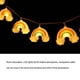 thumbnail image 4 of Toystoory ABS Rainbow String Light Reemplazo reutilizable Halloween Fiestas de Navidad Camping Lámpara colgante decorativa Ornamento Iluminación navideña 3 metros 15 luces, 4 of 6