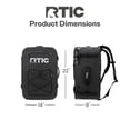 thumbnail image 4 of RTIC Ultra-Dry Duffle Pack, Waterproof, Convertible Shoulder Straps, 60 Liters, Black & Graphite, 4 of 8