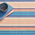 thumbnail image 6 of Dash & Albert Sloane Stripe Handwoven Cotton Rug, 5' x 8', Sunset, 6 of 7