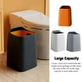 thumbnail image 5 of TureClos Trash Can Double-layer Garbage Bin No Lid Waste Case Open Type Basket For Living Room Kitchen Bathroom Household White 10L, 5 of 7